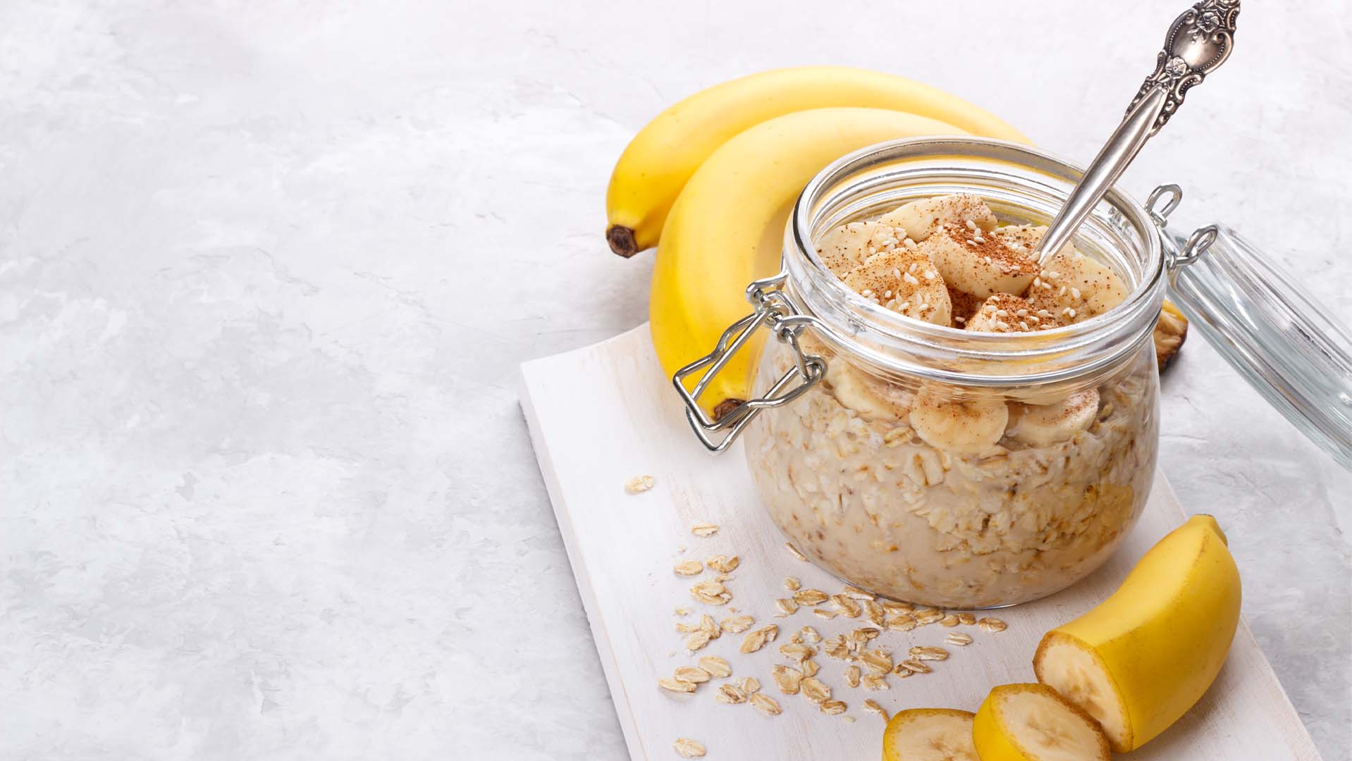 Featured image for “Peanut Butter & Banana Overnight Oats”